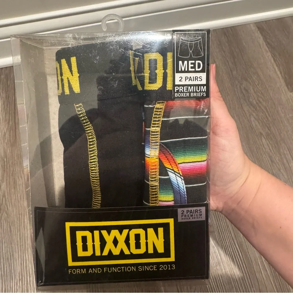 DIXXON Premium Boxer Brief 2 Pairs in Black Multicolor